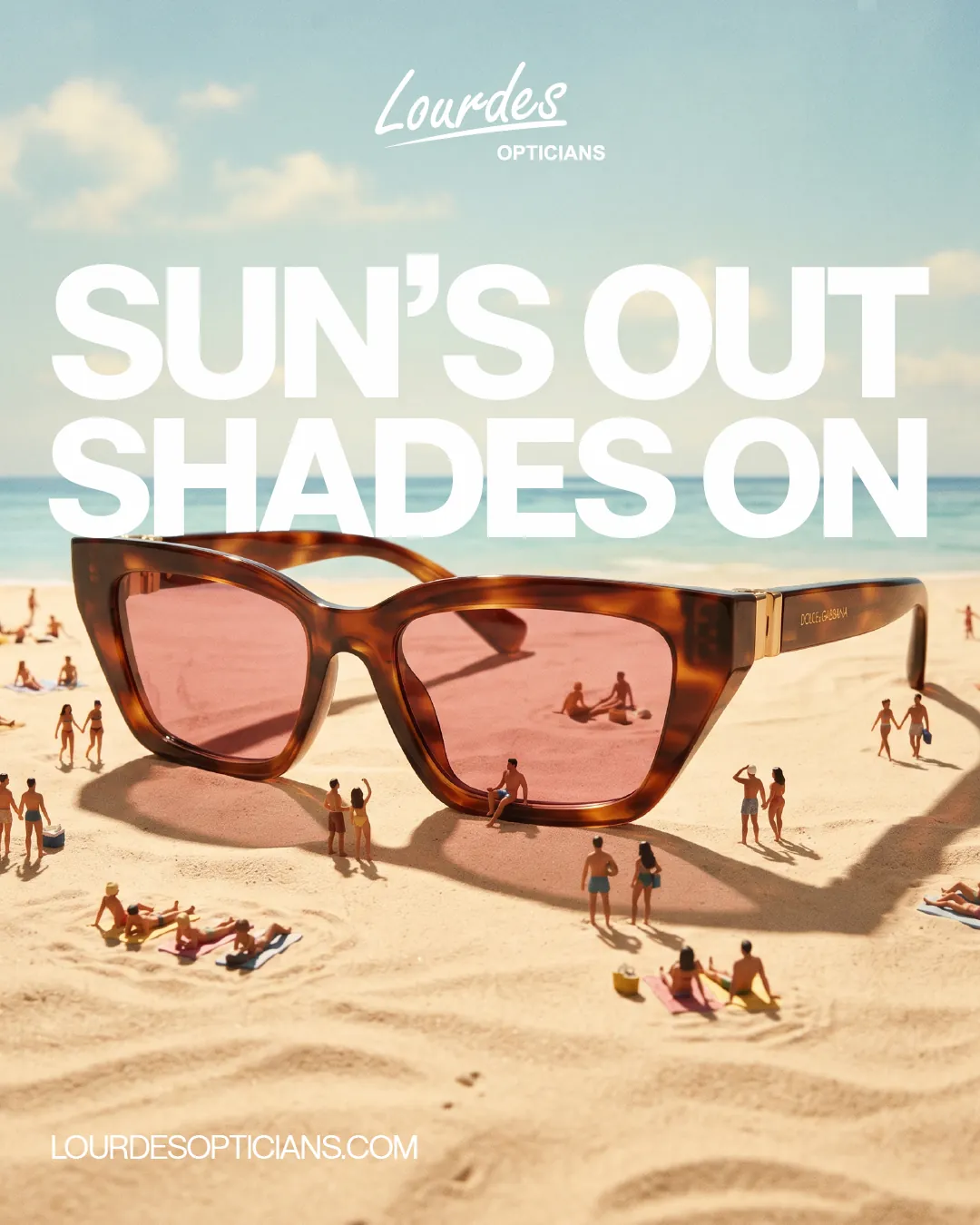 Lourdes Summer sunglasses ad