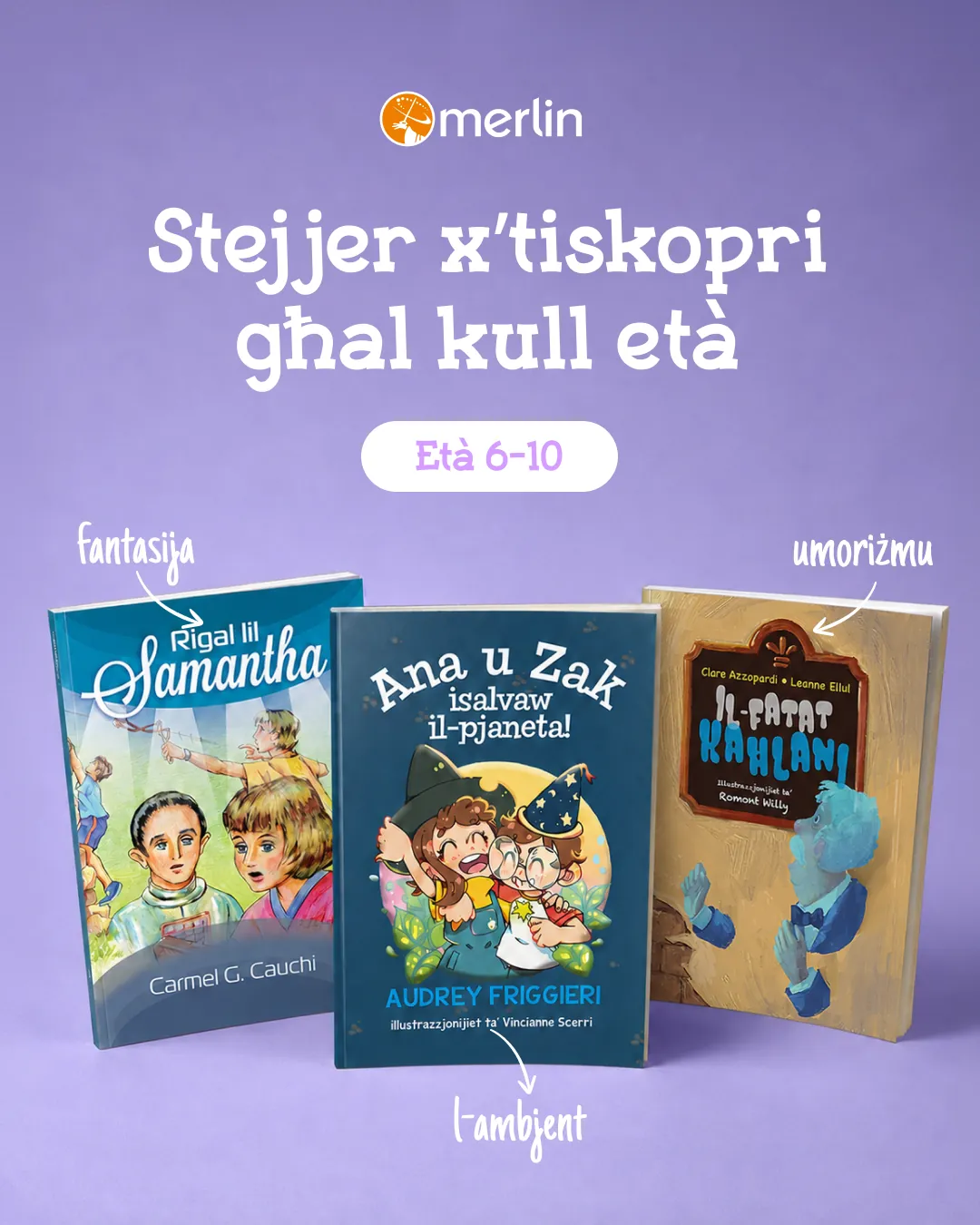 Merlin Publishers kids ad